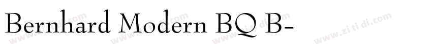 Bernhard Modern BQ B字体转换